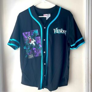 Venom Graphic Baseball Jersey